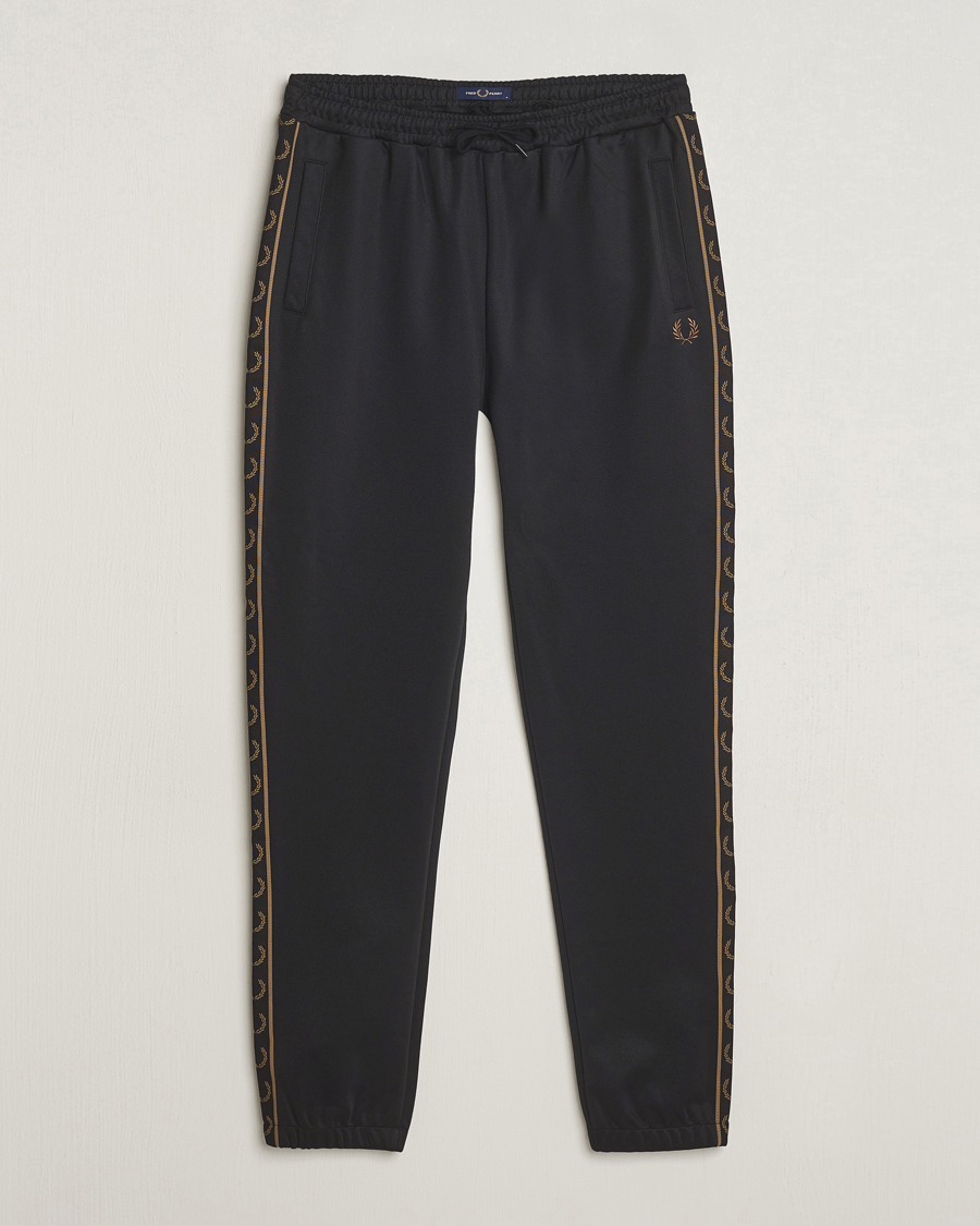 Herr | Byxor | Fred Perry | Taped Track Pants Black