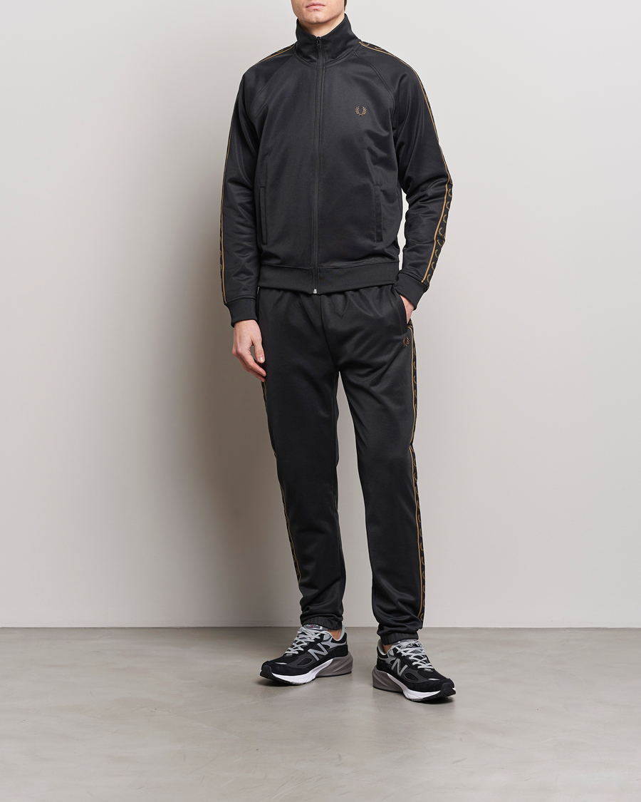 Herr | Byxor | Fred Perry | Taped Track Pants Black