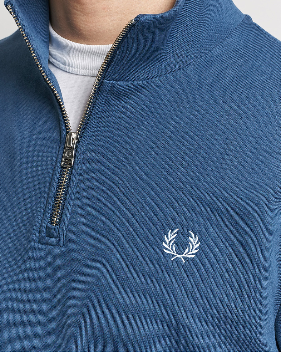 Herr | Tröjor | Fred Perry | Half Zip Sweatshirt Midnight Blue