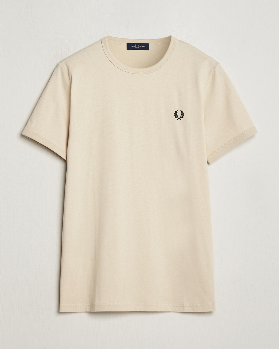 Herr | T-Shirts | Fred Perry | Ringer T-Shirt Oatmeal