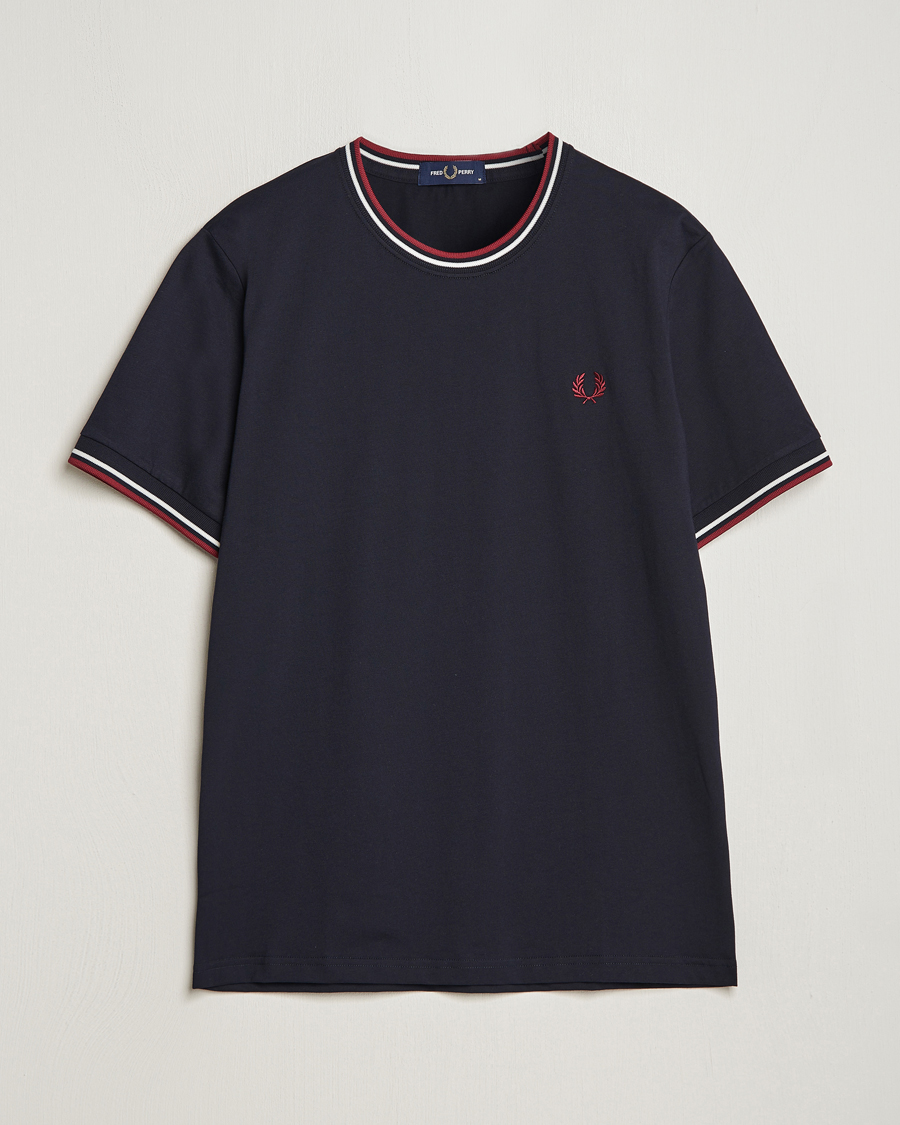 Herr | T-Shirts | Fred Perry | Twin Tipped T-Shirt Navy