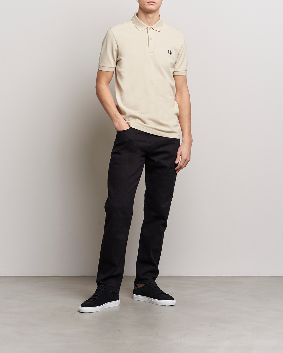 Herr | Pikéer | Fred Perry | Plain Polo Shirt Oatmeal
