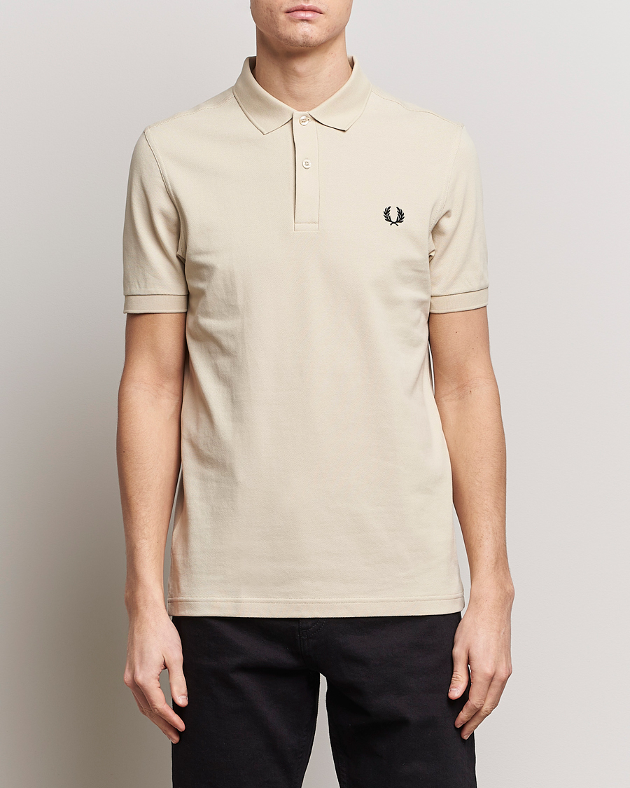 Herr | Kortärmade pikéer | Fred Perry | Plain Polo Shirt Oatmeal