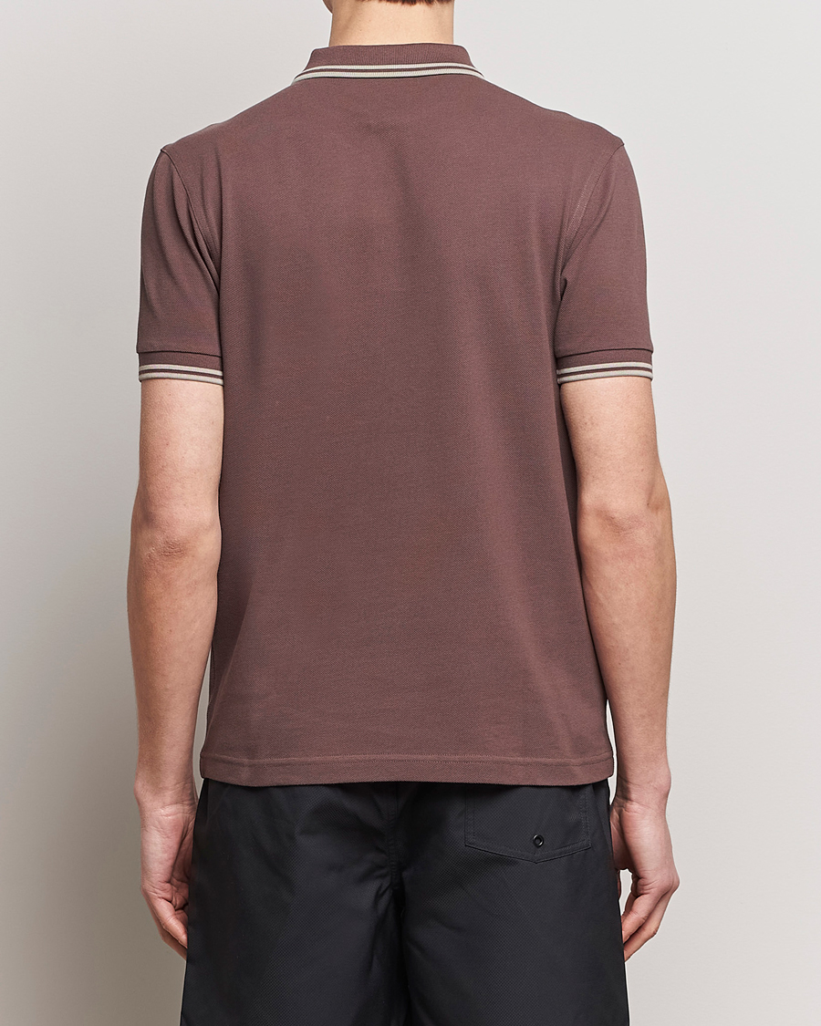 Herr | Pikéer | Fred Perry | Twin Tipped Polo Shirt Brick Red