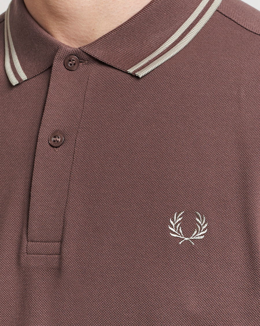 Herr | Pikéer | Fred Perry | Twin Tipped Polo Shirt Brick Red