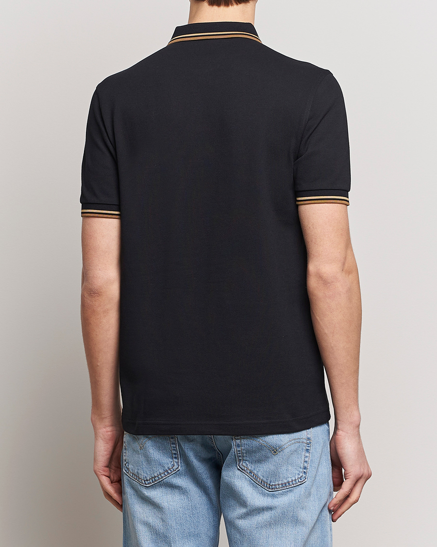 Herr | Pikéer | Fred Perry | Twin Tipped Polo Shirt Black