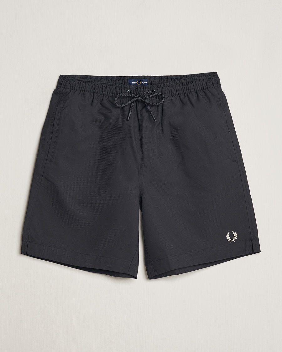 Herr | Badbyxor | Fred Perry | Classic Swimshorts Black