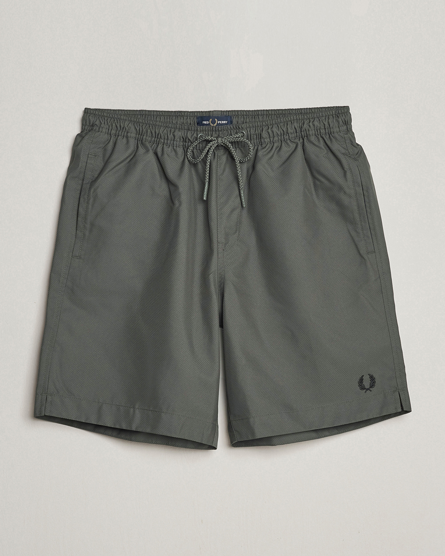 Herr | Badbyxor | Fred Perry | Classic Swimshorts Field Green