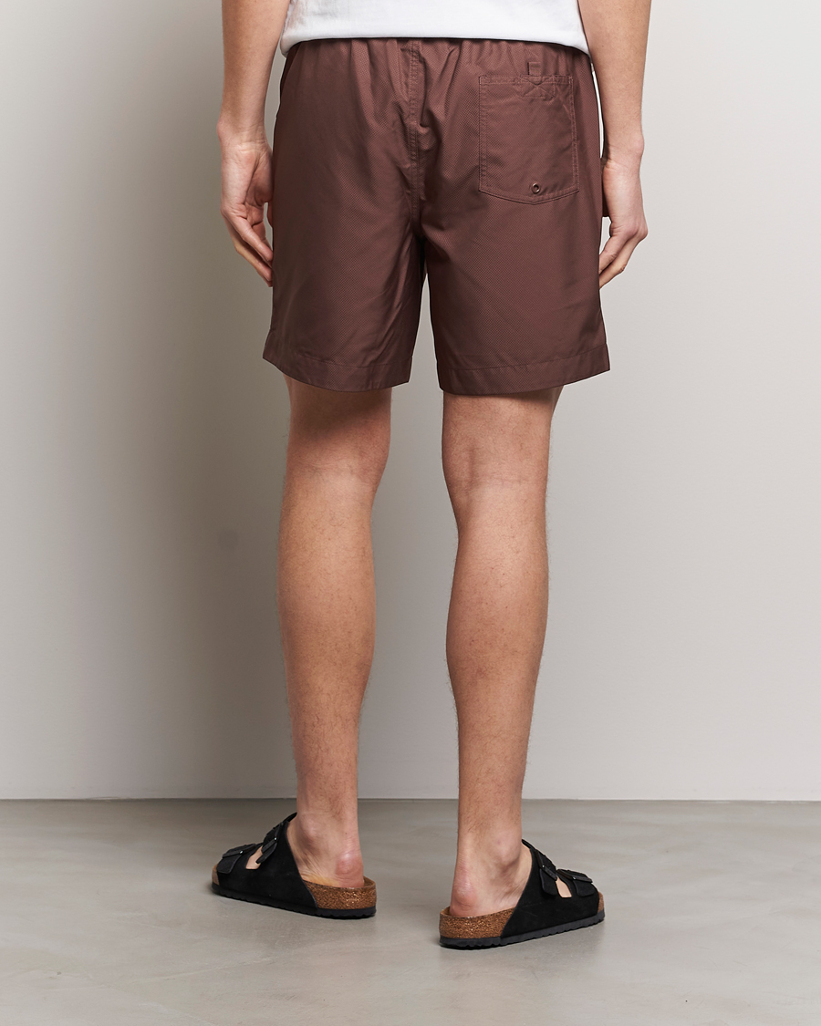 Herr | Badbyxor | Fred Perry | Classic Swimshorts Brick Red