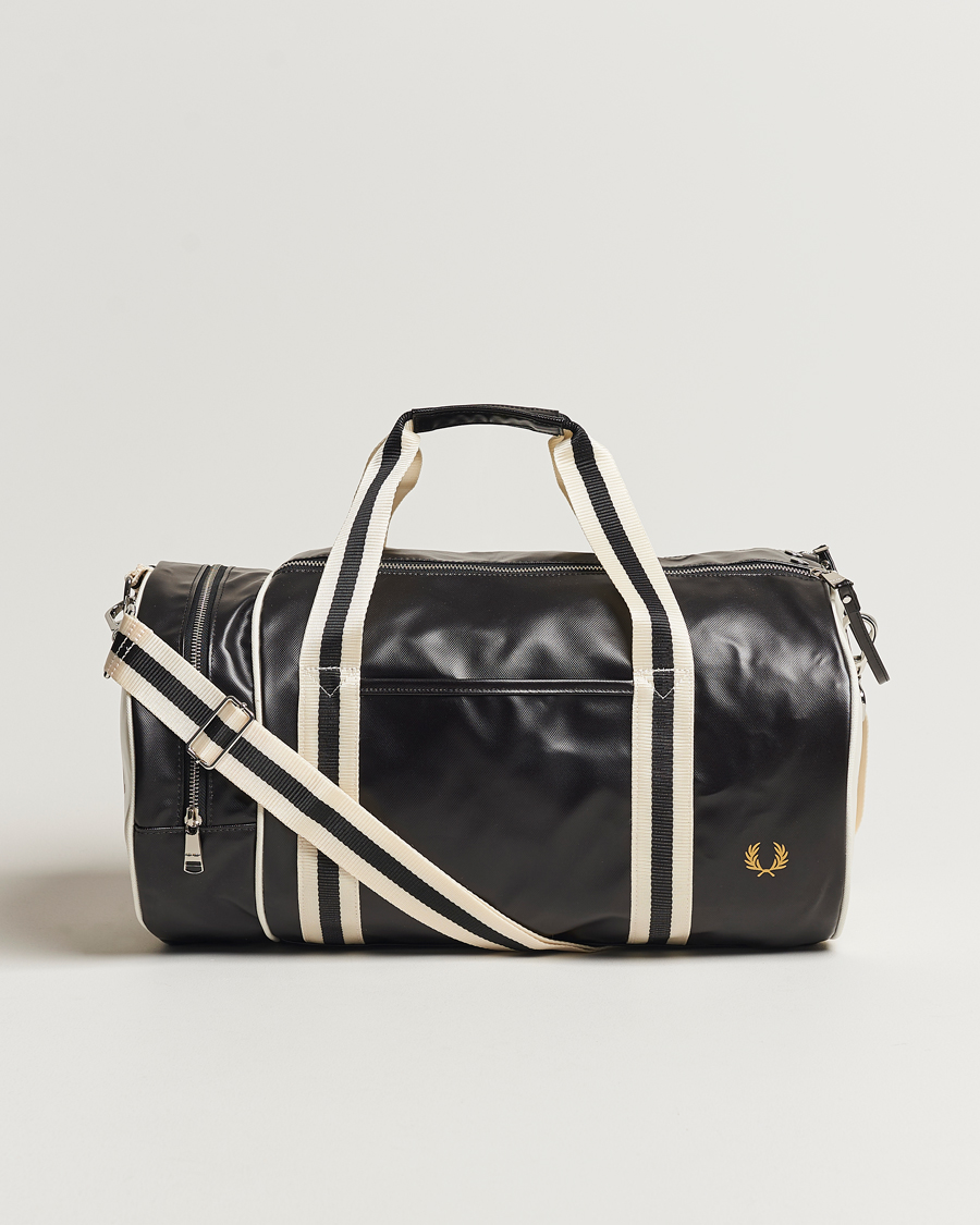 Herr | Väskor | Fred Perry | Classic Barrel Bag Black/Ecru
