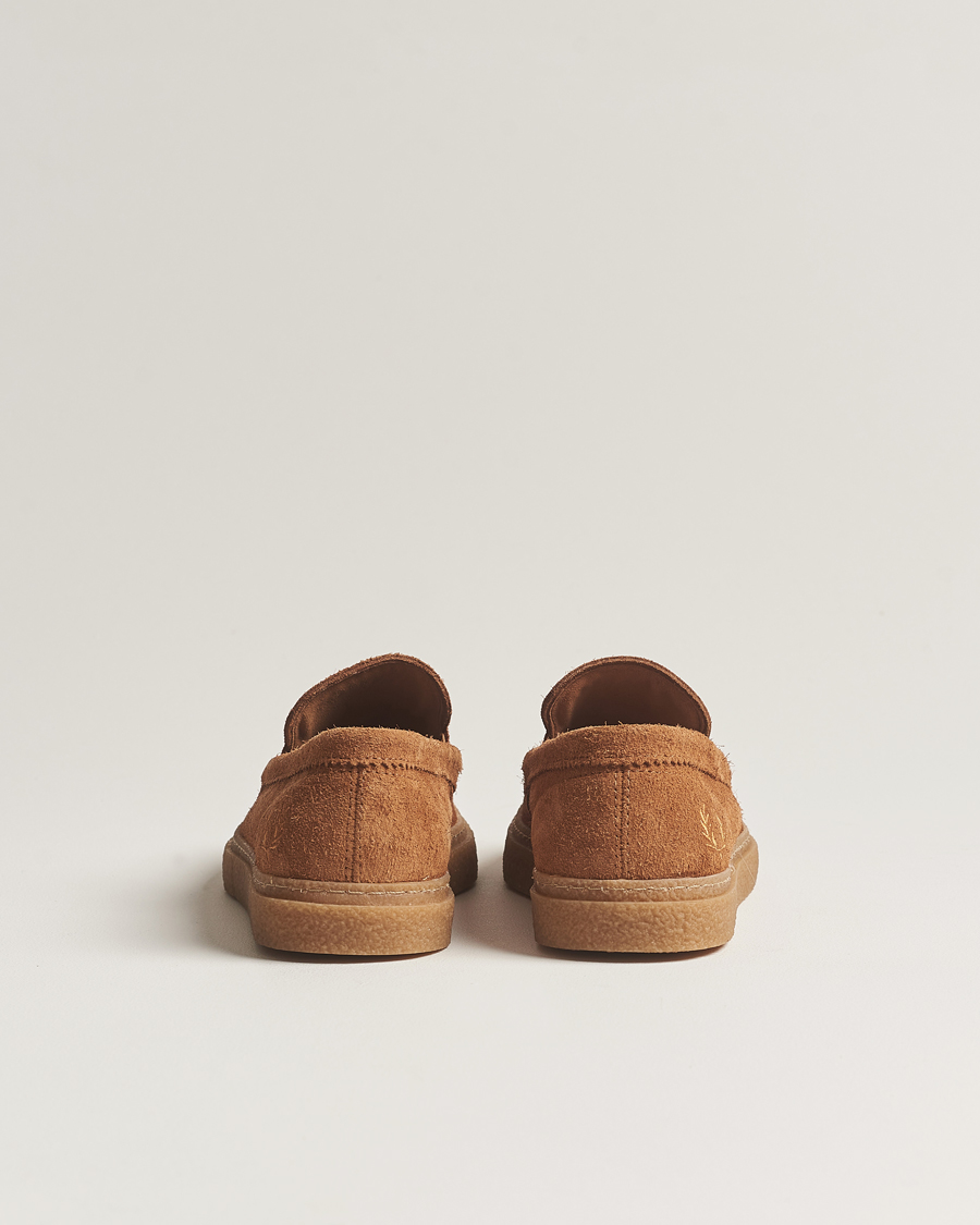 Herr | Fred Perry Dawson Suede Tassel Loafer Dark Caramel | Fred Perry | Dawson Suede Tassel Loafer Dark Caramel