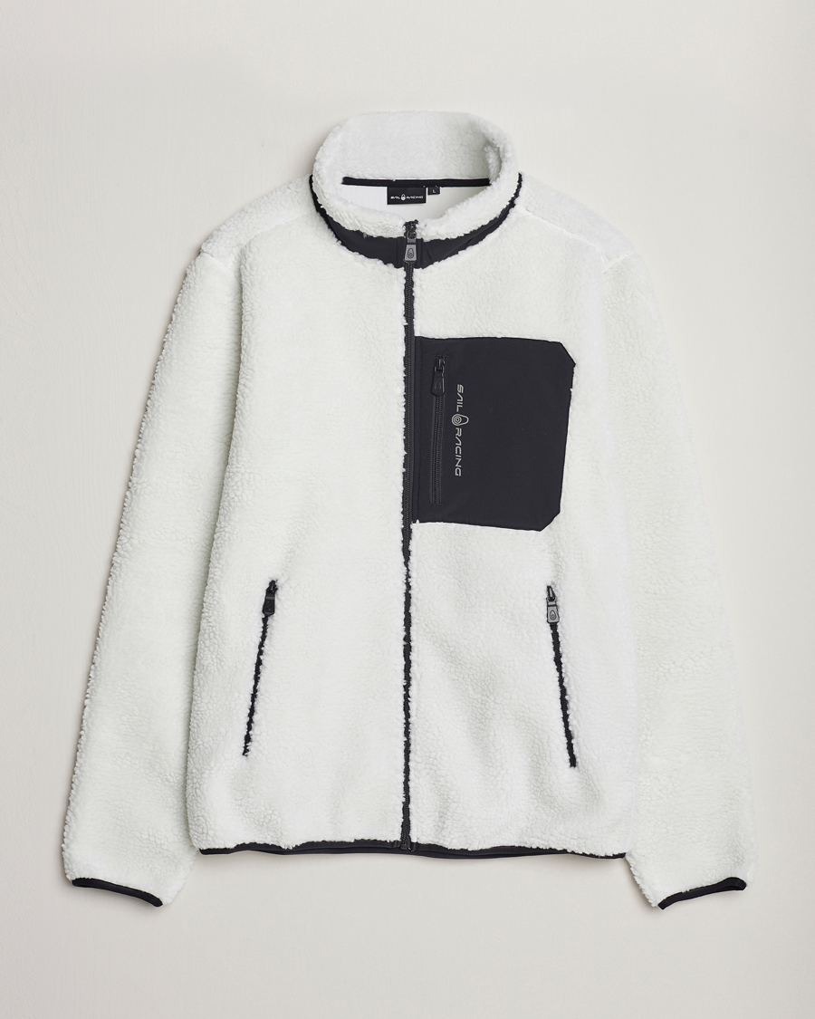 Herr | Tröjor | Sail Racing | Bowman Pile Full Zip Storm White