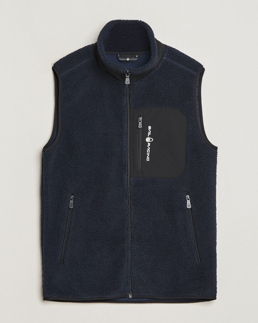 Herr | Västar | Sail Racing | Bowman Pile Zip Vest Dark Navy