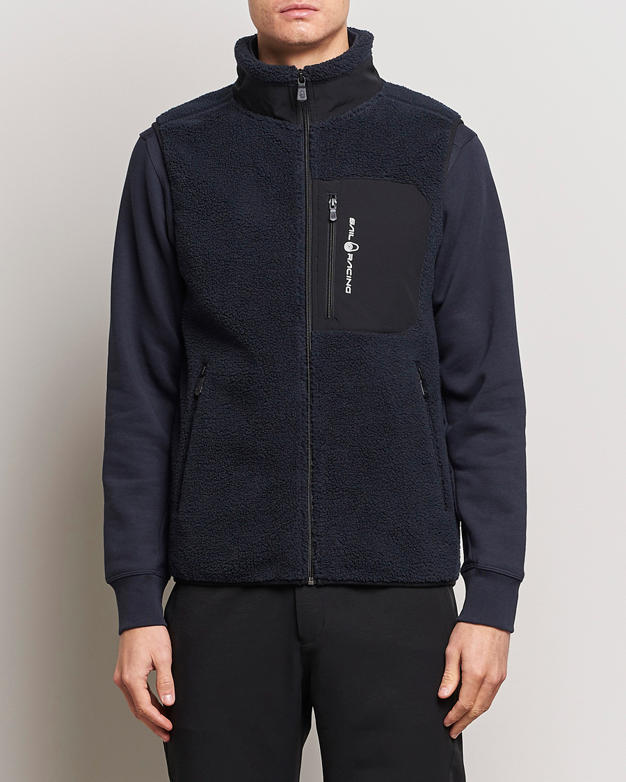 Herr | Västar | Sail Racing | Bowman Pile Zip Vest Dark Navy