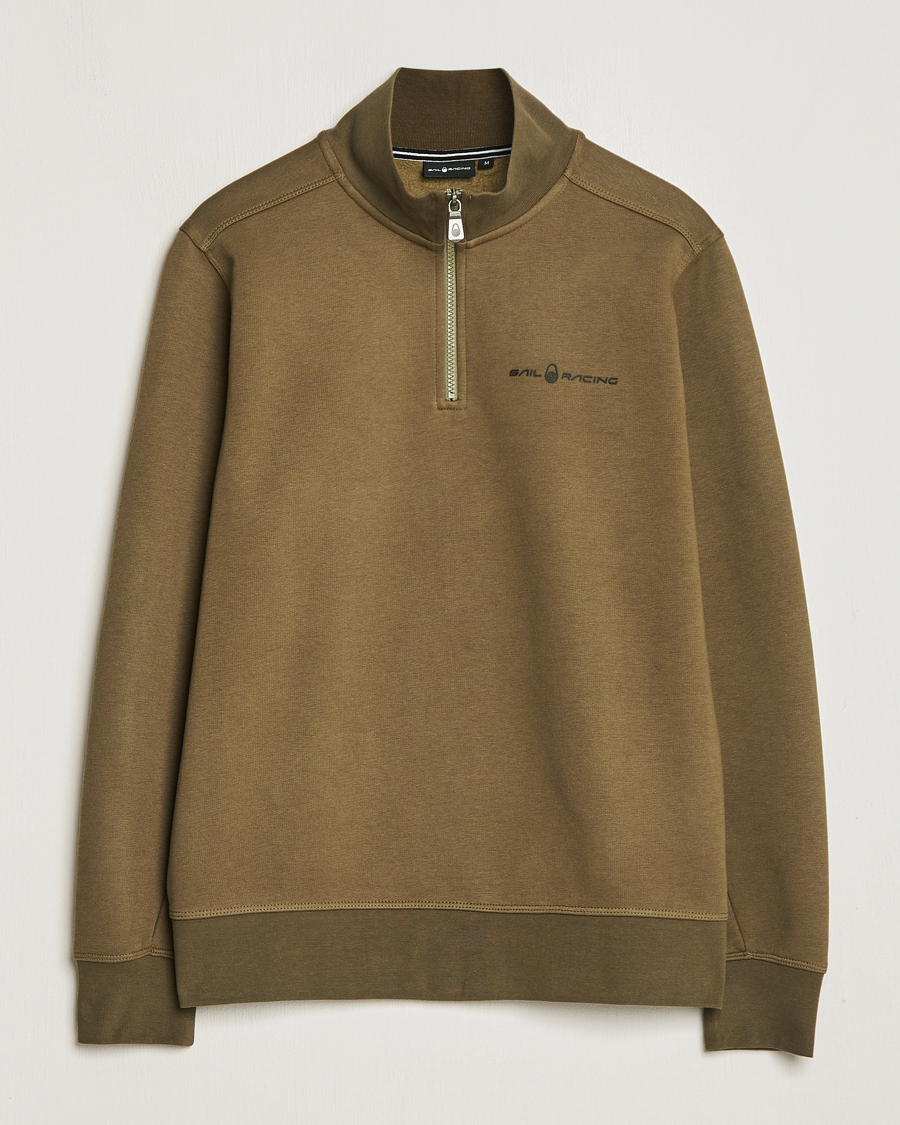Herr | Tröjor | Sail Racing | Bowman Half Zip Dusty Green