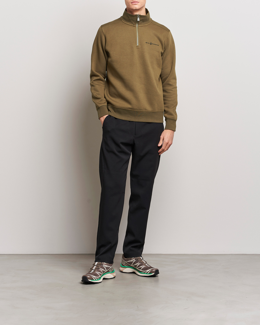 Herr | Tröjor | Sail Racing | Bowman Half Zip Dusty Green