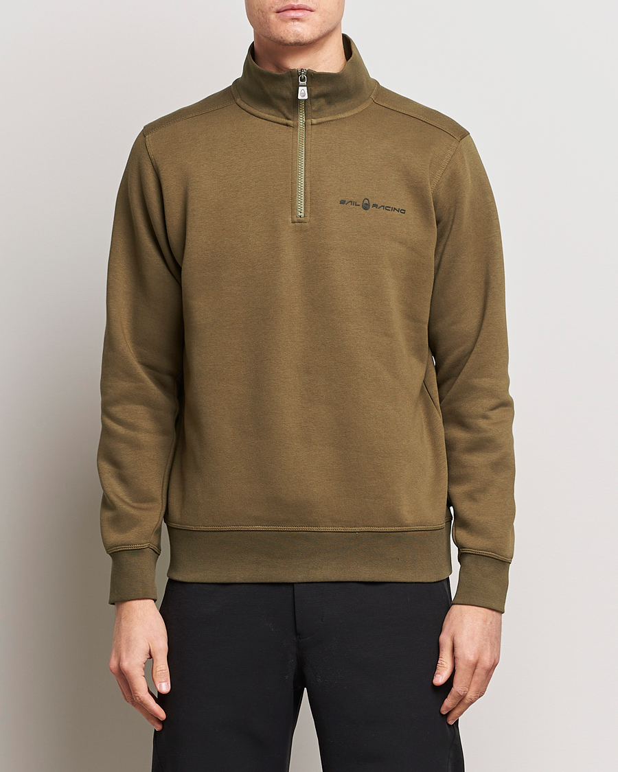 Herr | Tröjor | Sail Racing | Bowman Half Zip Dusty Green