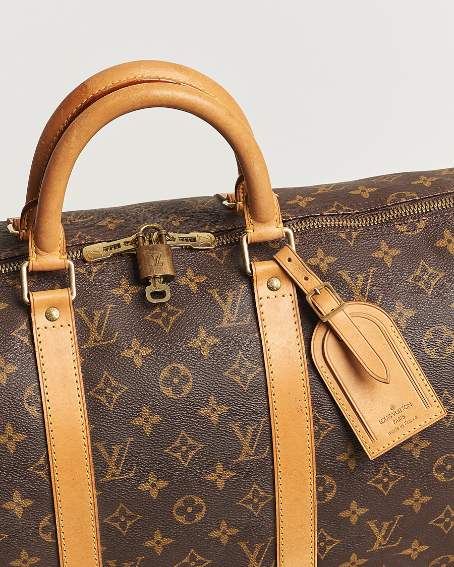 LOUIS VUITTON Monogram chess Keepall Bandouliere 50 Boston M20864 LV Auth  31818a Cloth ref.669228 - Joli Closet