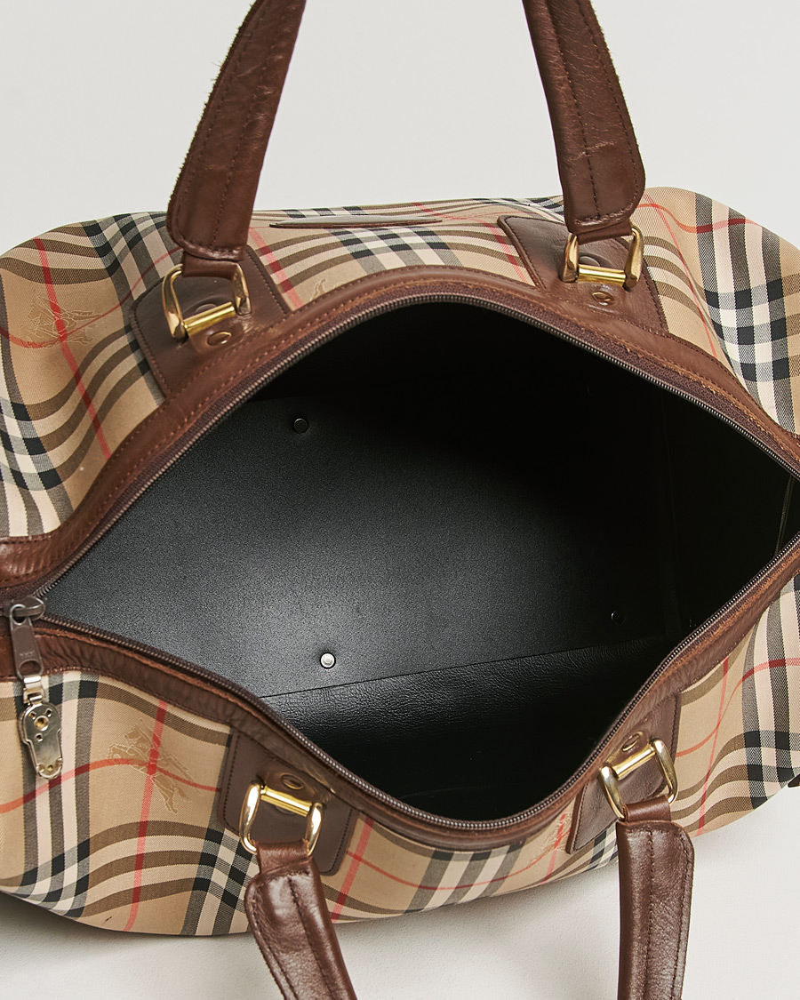 Herr | Burberry Pre-Owned Duffle Bag Haymarket Check | Burberry Pre-Owned | Duffle Bag Haymarket Check