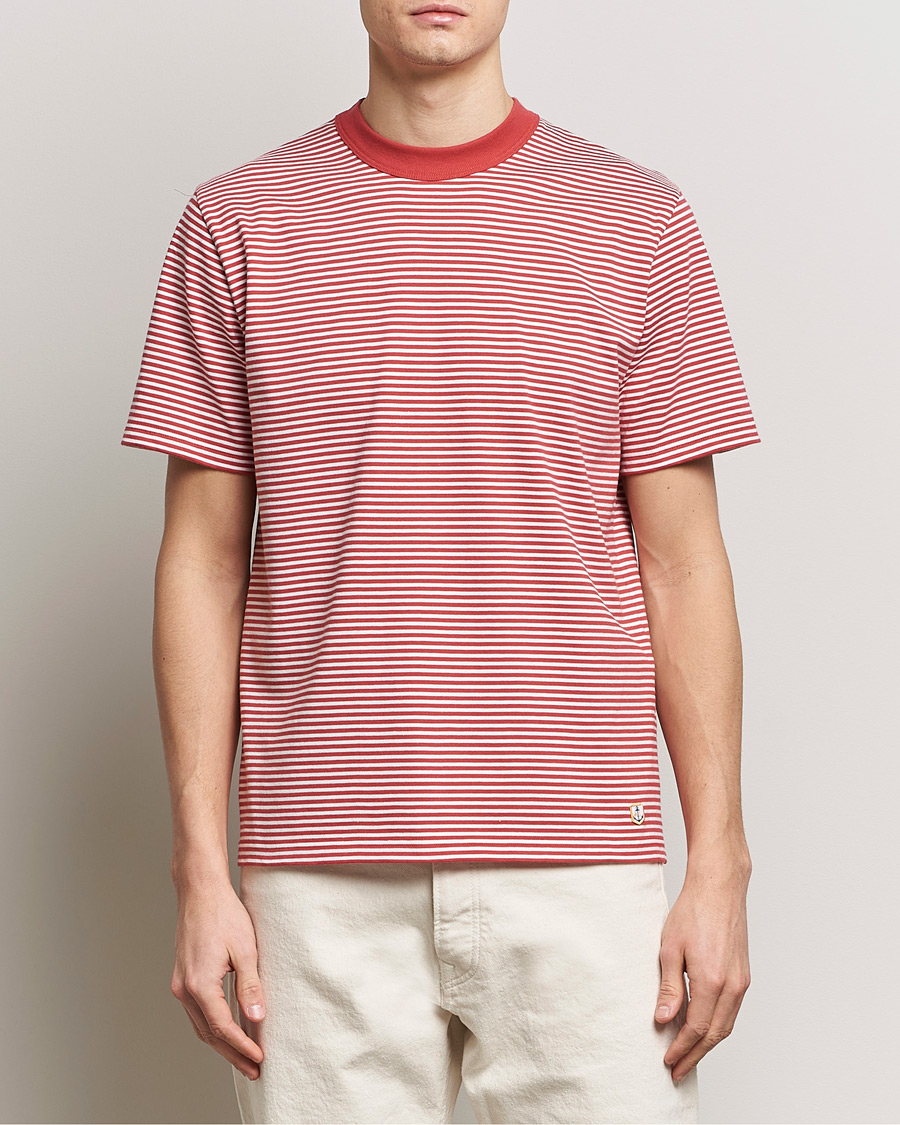 Herr | Avdelningar | Armor-lux | Callac Héritage Stripe T-Shirt Cardinal/Milk