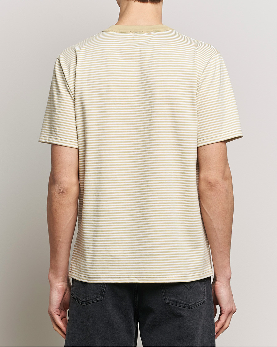 Herr | T-Shirts | Armor-lux | Callac Héritage Stripe T-Shirt Pale Olive/Milk