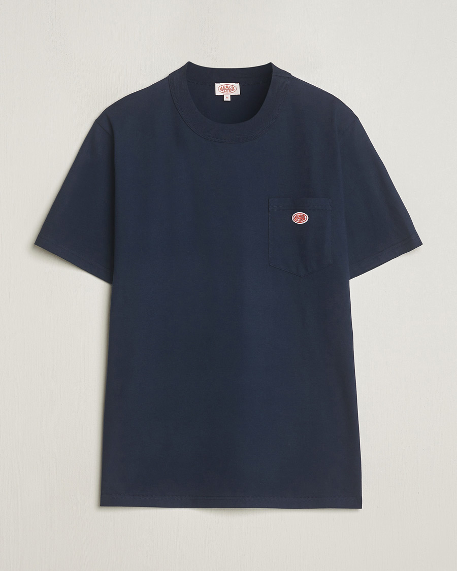 Herr | T-Shirts | Armor-lux | Callac Pocket T-Shirt Navy