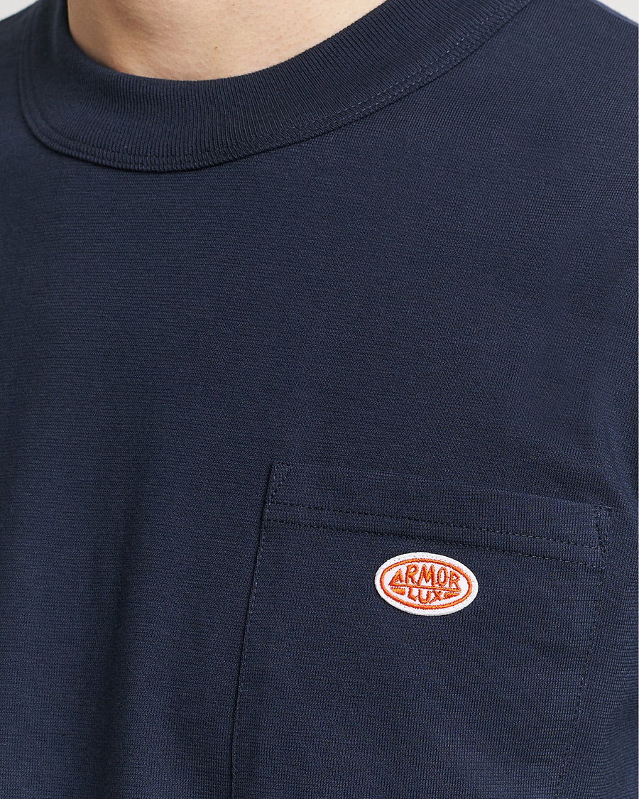 Herr | T-Shirts | Armor-lux | Callac Pocket T-Shirt Navy
