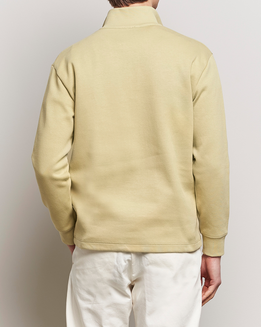 Herr | Tröjor | Armor-lux | Camionneur Cotton Half Zip Sweater Pale Olive