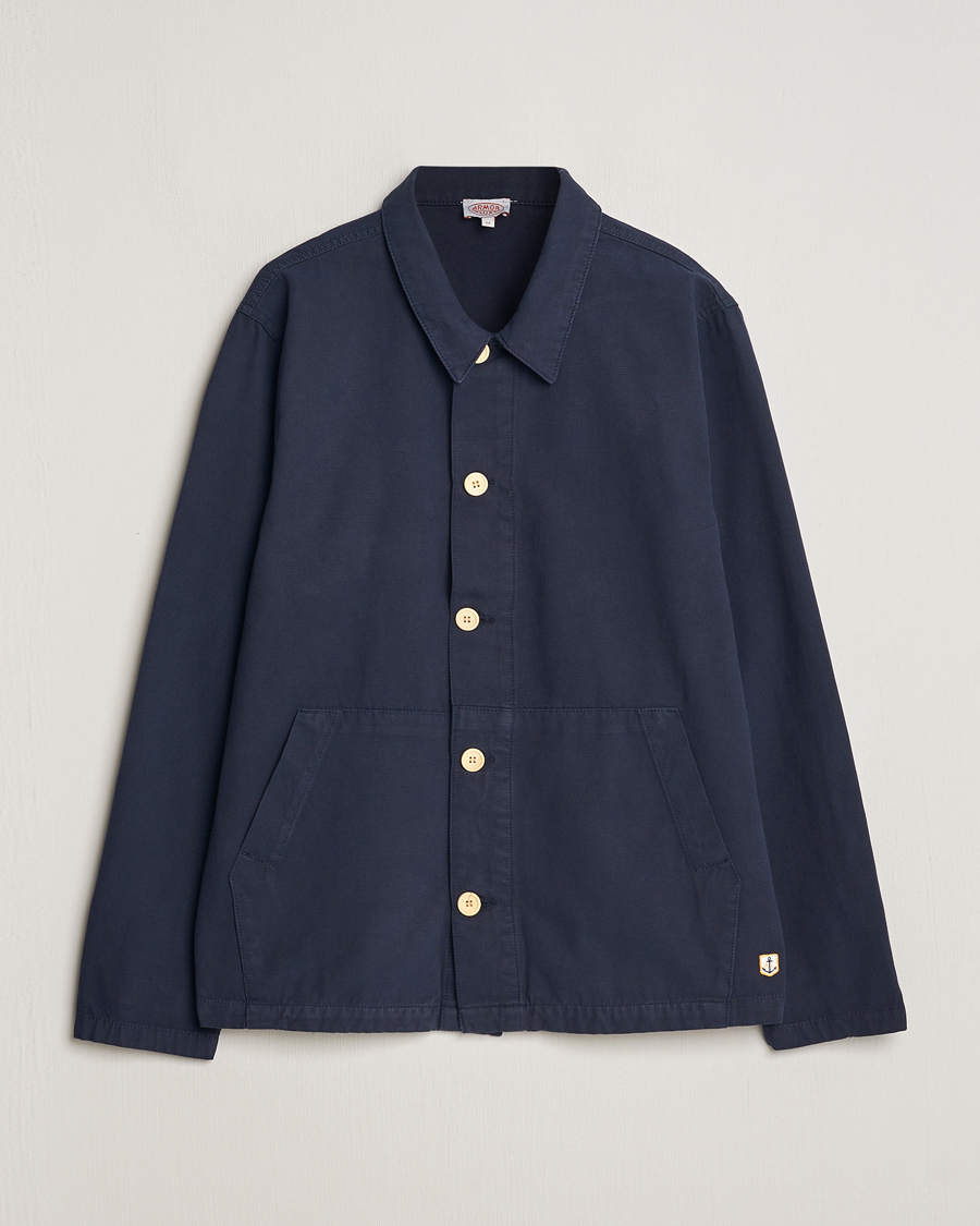 Herr | Skjortor | Armor-lux | Veste Pecheur Heritage Overshirt Deep Marine