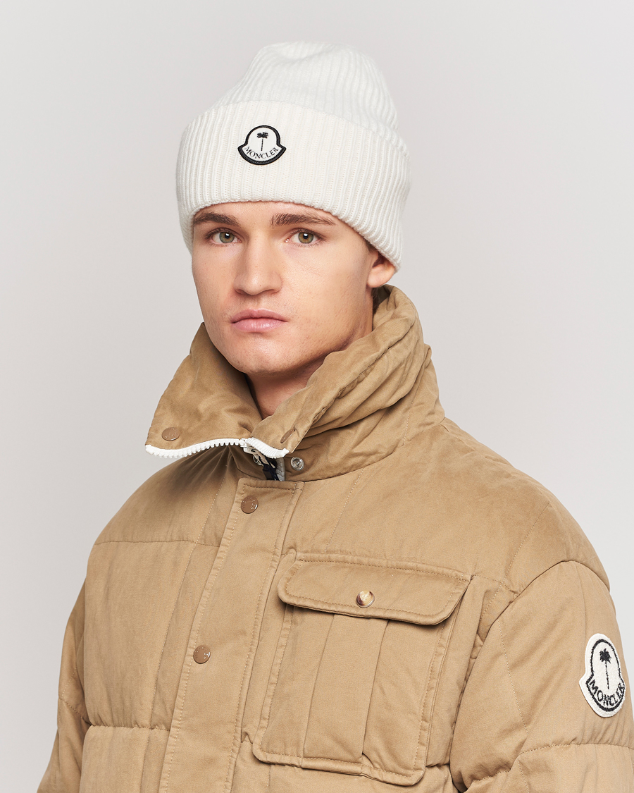 Herr |  | Moncler Genius | Rib Knit Beanie Off White