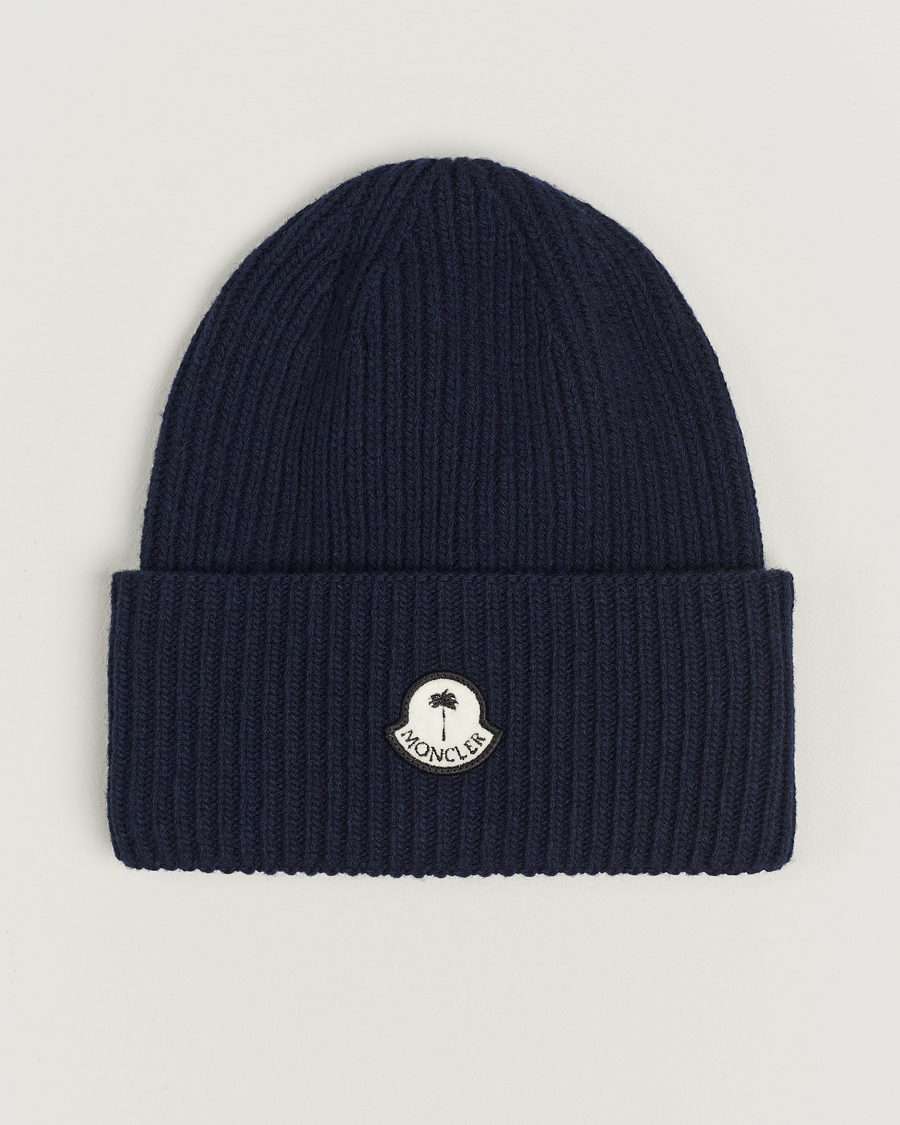 Herr | Moncler Genius Rib Knit Beanie Navy | Moncler Genius | Rib Knit Beanie Navy