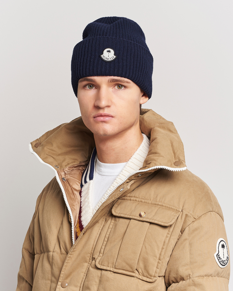 Herr | Moncler Genius Rib Knit Beanie Navy | Moncler Genius | Rib Knit Beanie Navy