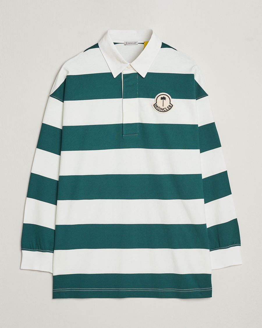 Herr | Tröjor | Moncler Genius | Long Sleeve Rugby White/Green