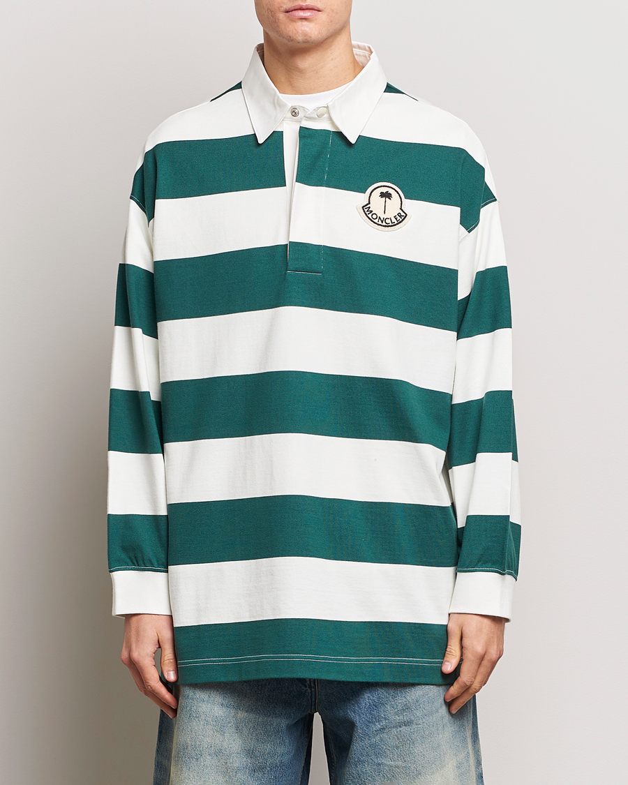 Herr | Tröjor | Moncler Genius | Long Sleeve Rugby White/Green
