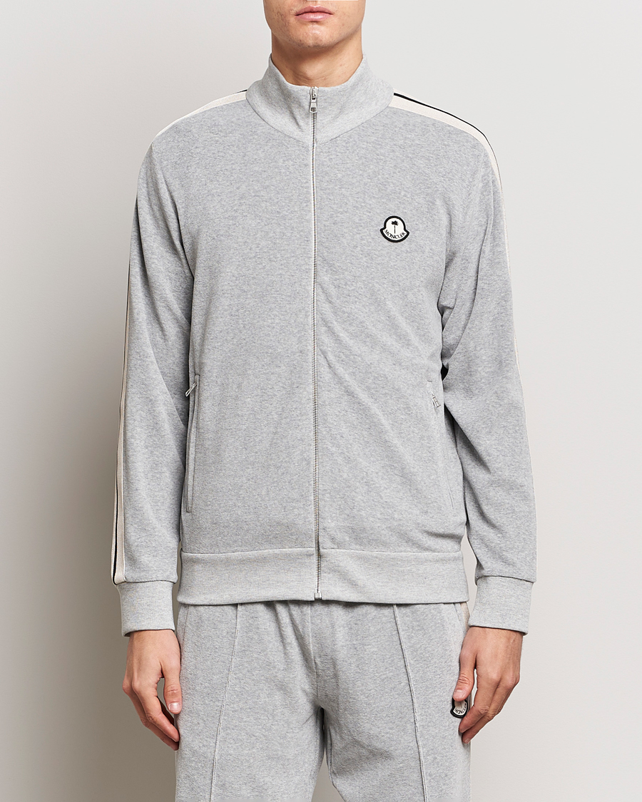 Herr | Full-zip | Moncler Genius | Zip Up Cardigan Light Grey