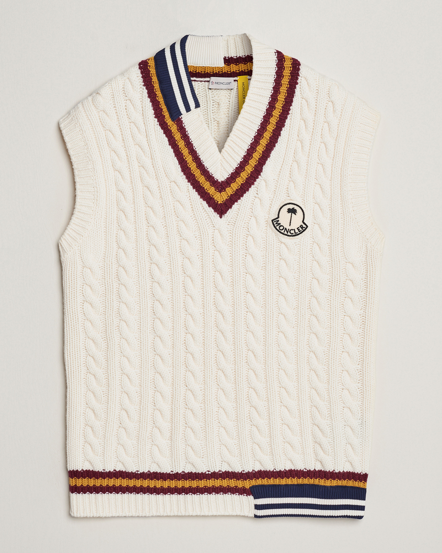 Herr | Tröjor | Moncler Genius | Patchwork Crickett Vest Off White