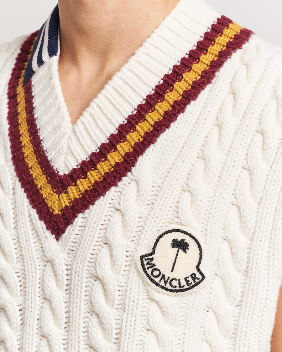 Herr | Tröjor | Moncler Genius | Patchwork Crickett Vest Off White
