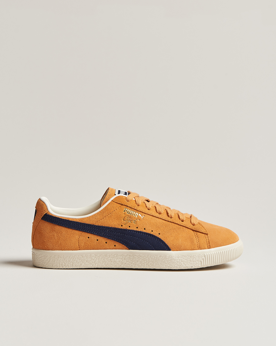 Herr | Puma Clyde OG Suede Sneaker Clementine/Navy | Puma | Clyde OG Suede Sneaker Clementine/Navy