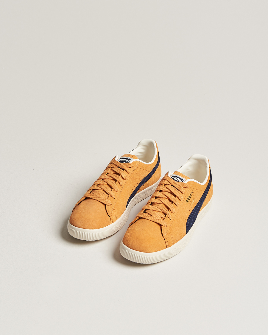 Herr | Puma Clyde OG Suede Sneaker Clementine/Navy | Puma | Clyde OG Suede Sneaker Clementine/Navy