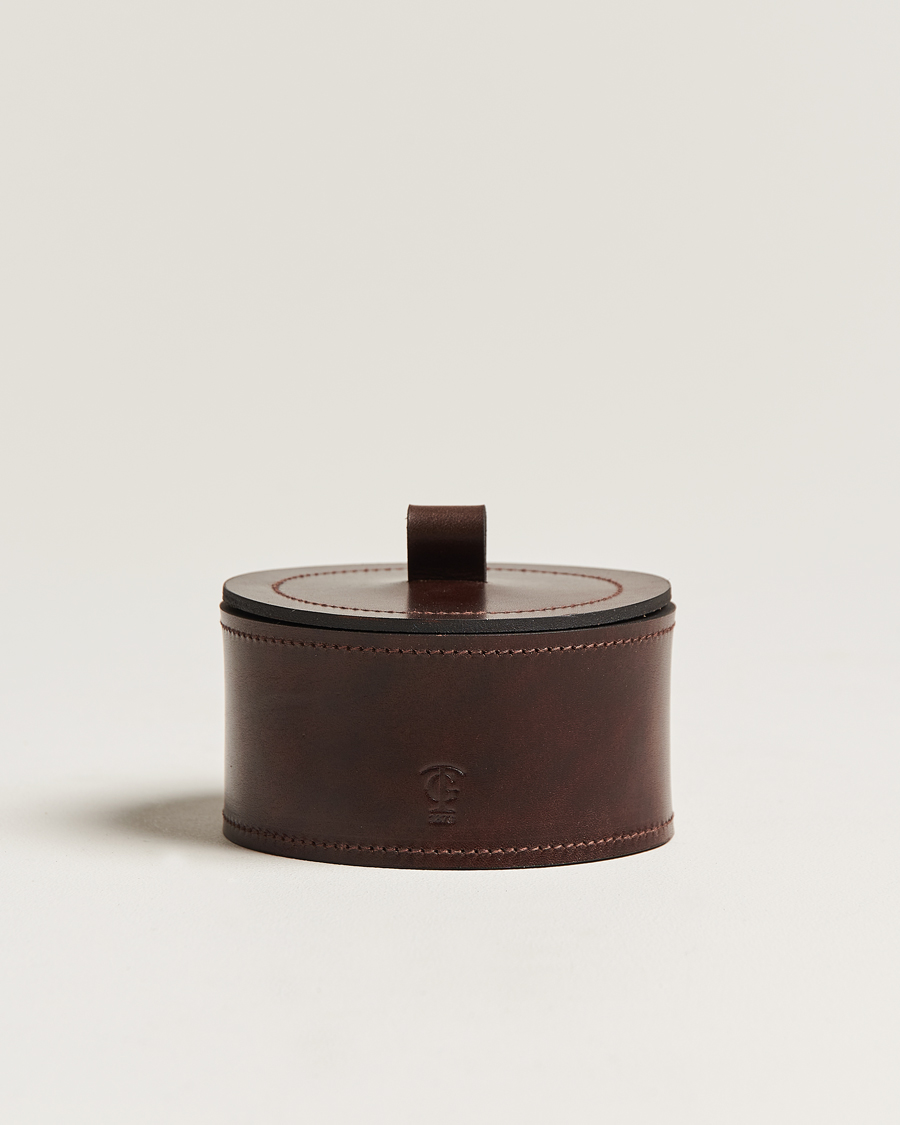 Herr | Till hemmet | Tärnsjö Garveri | Small Leather Box 002 Dark Brown