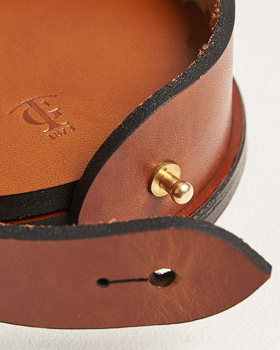 Herr | Till hemmet | Tärnsjö Garveri | Leather Coaster Set 006 Light Brown