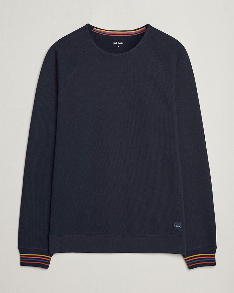 Herr | Tröjor | Paul Smith | Artist Rib Crew Neck Sweatshirt Navy