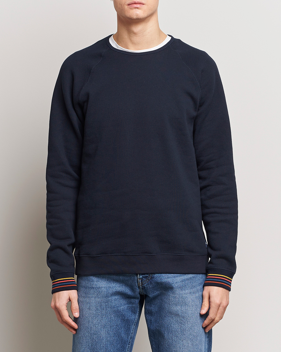 Herr | Sweatshirts | Paul Smith | Artist Rib Crew Neck Sweatshirt Navy