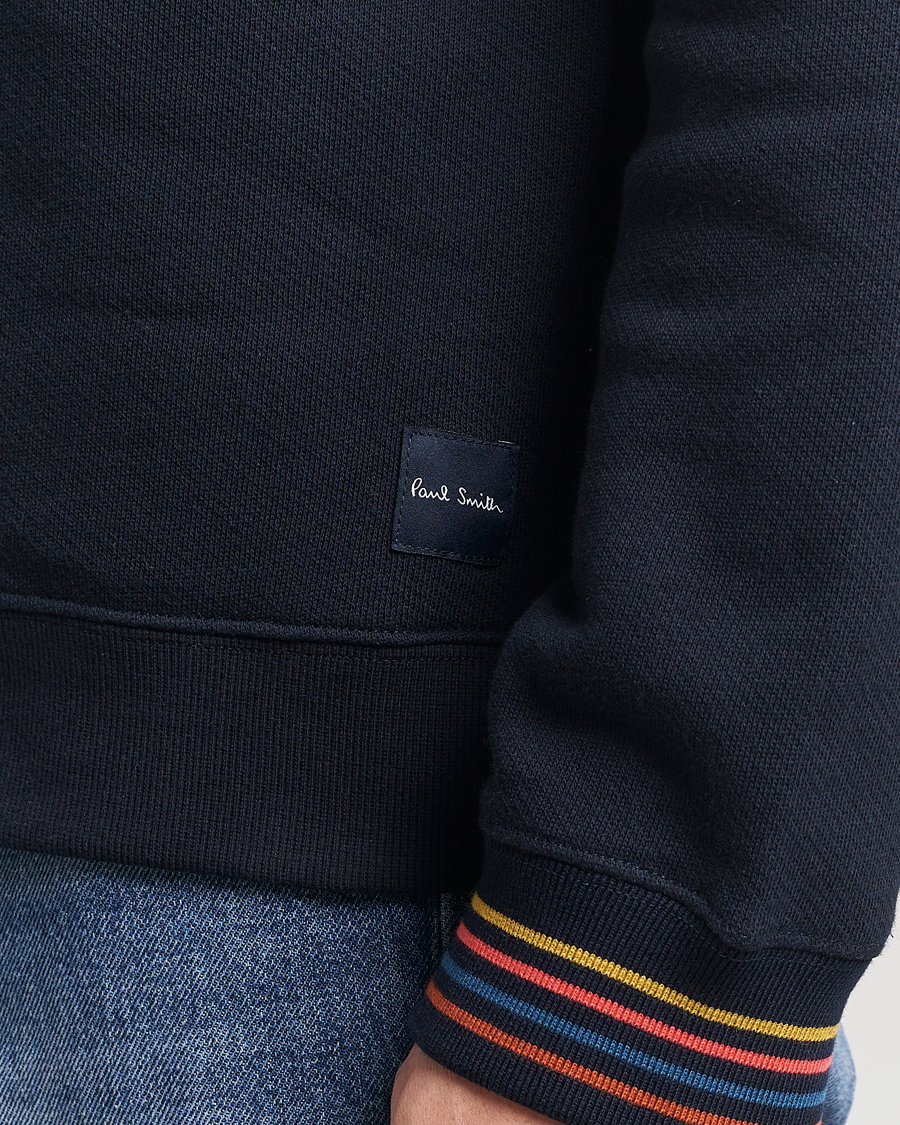 Herr | Tröjor | Paul Smith | Artist Rib Crew Neck Sweatshirt Navy
