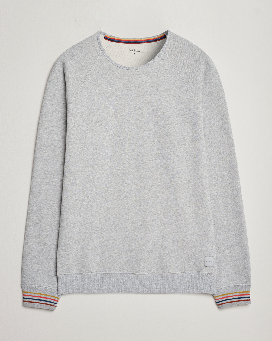 Herr | Tröjor | Paul Smith | Artist Rib Crew Neck Sweatshirt Grey Melange