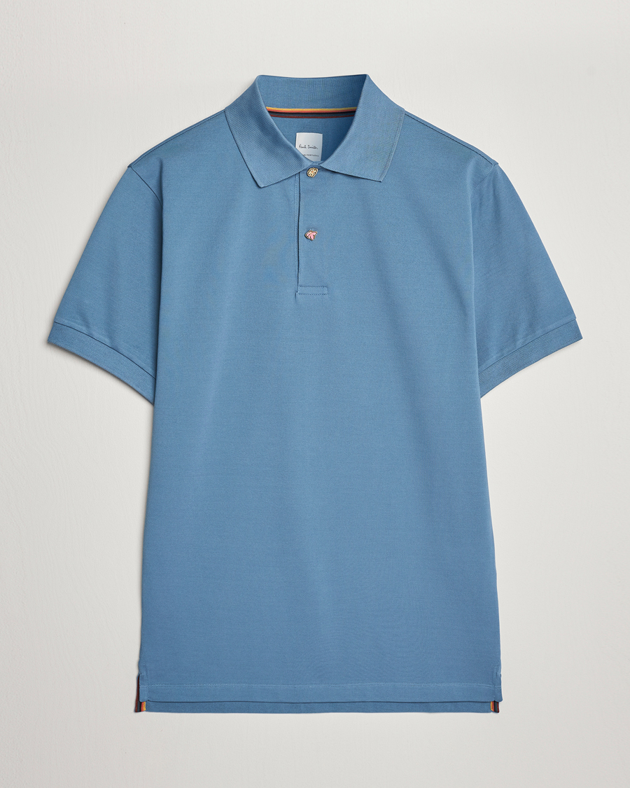Herr | Pikéer | Paul Smith | Charm Button Polo Light Blue