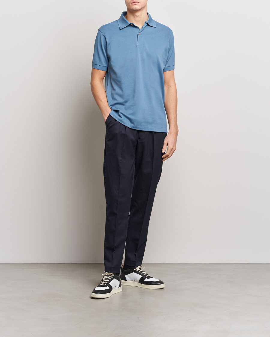Herr | Pikéer | Paul Smith | Charm Button Polo Light Blue
