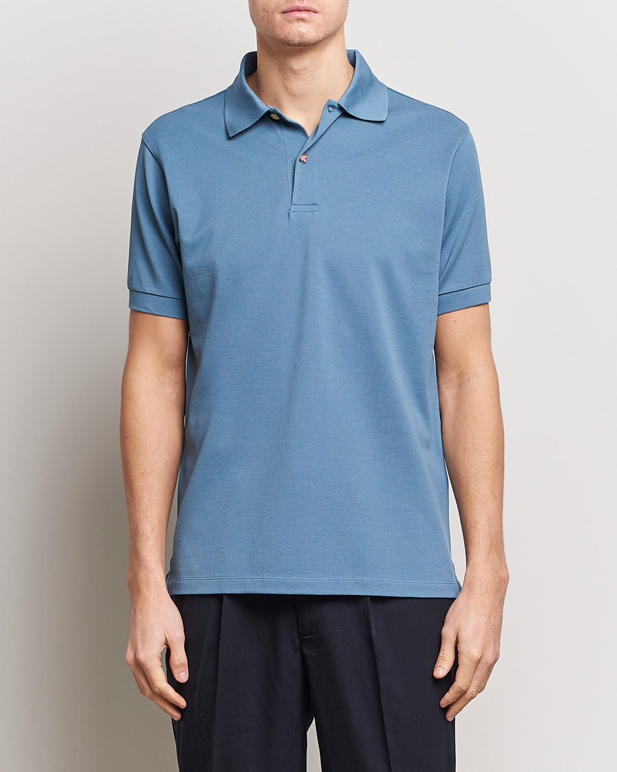 Herr | Pikéer | Paul Smith | Charm Button Polo Light Blue