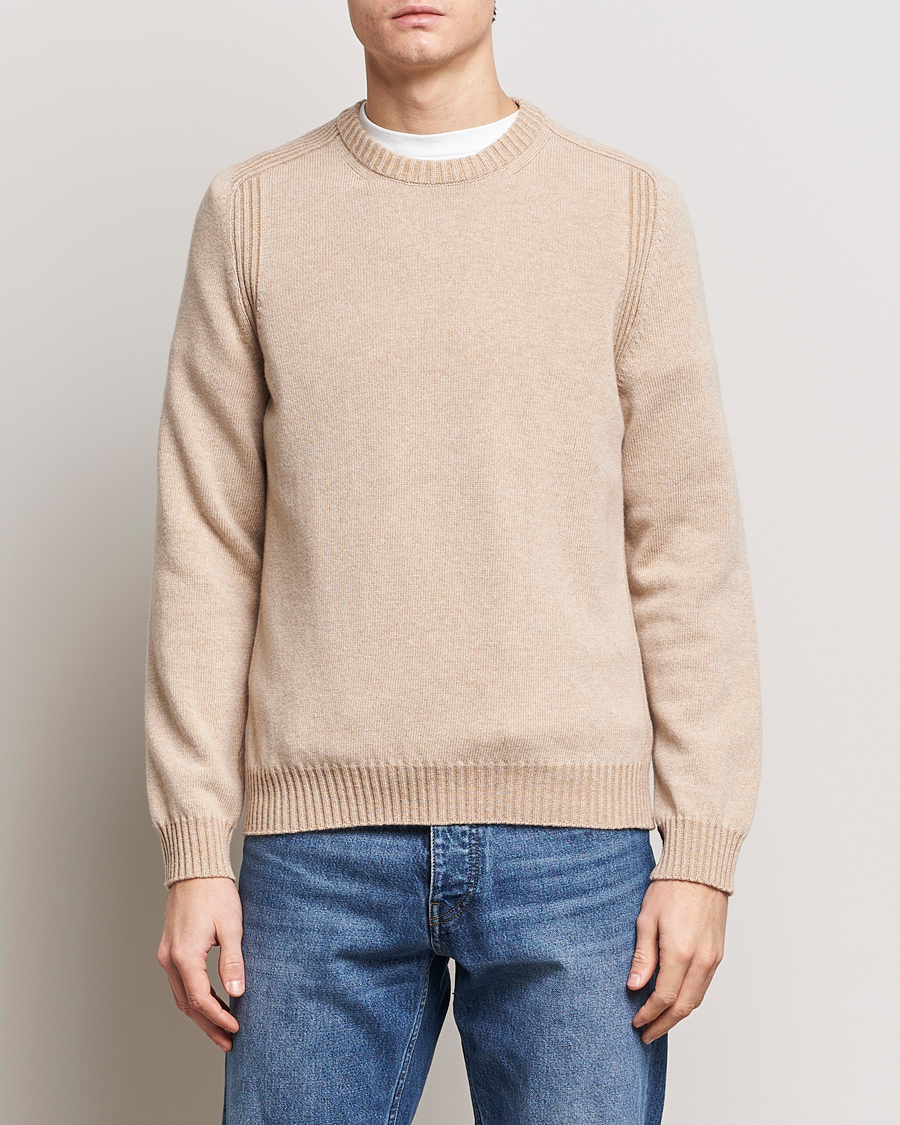 Herr | Rea kläder | Paul Smith | Lambswool Crew Neck Sweater Beige Melange