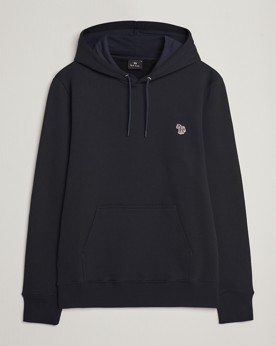 Herr | Tröjor | PS Paul Smith | Zebra Organic Cotton Hoodie Black